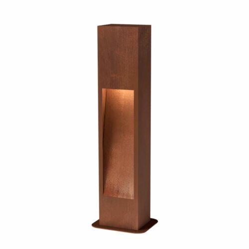 Světlo do zahrady z cortenu