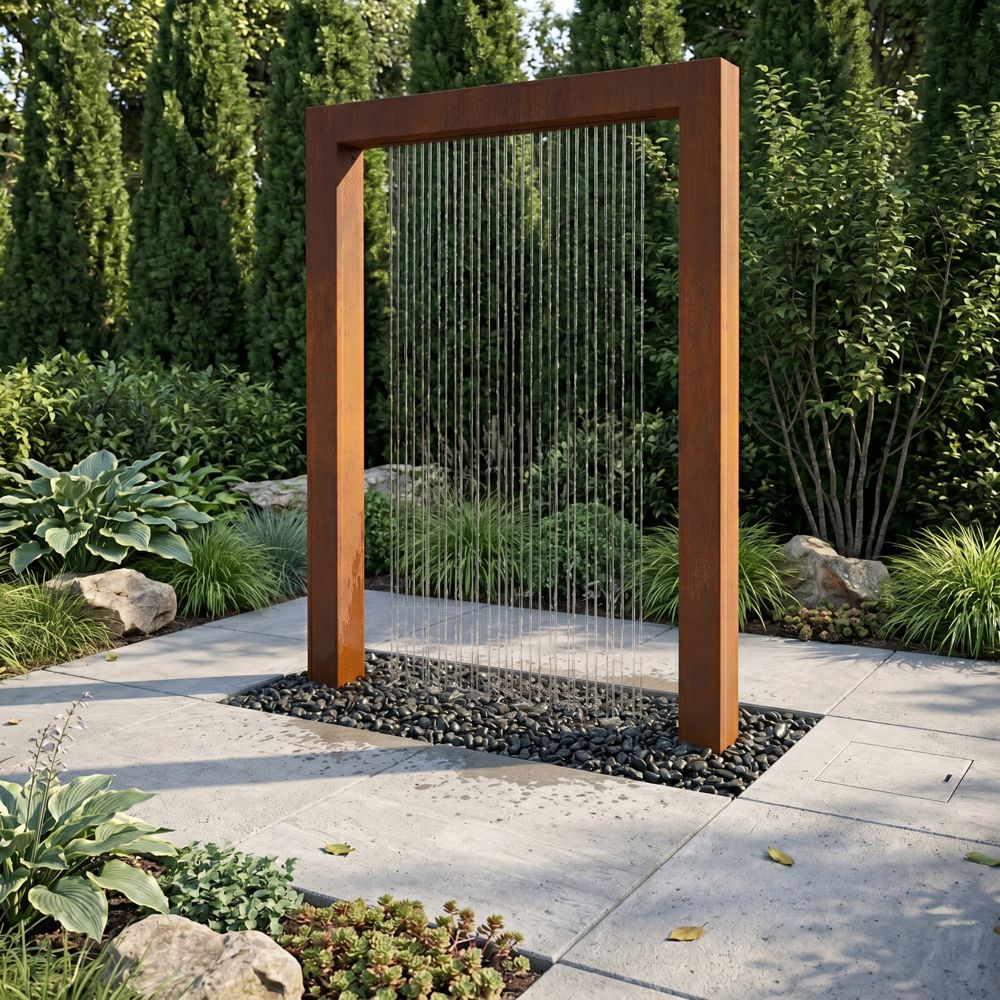 Corten fontána