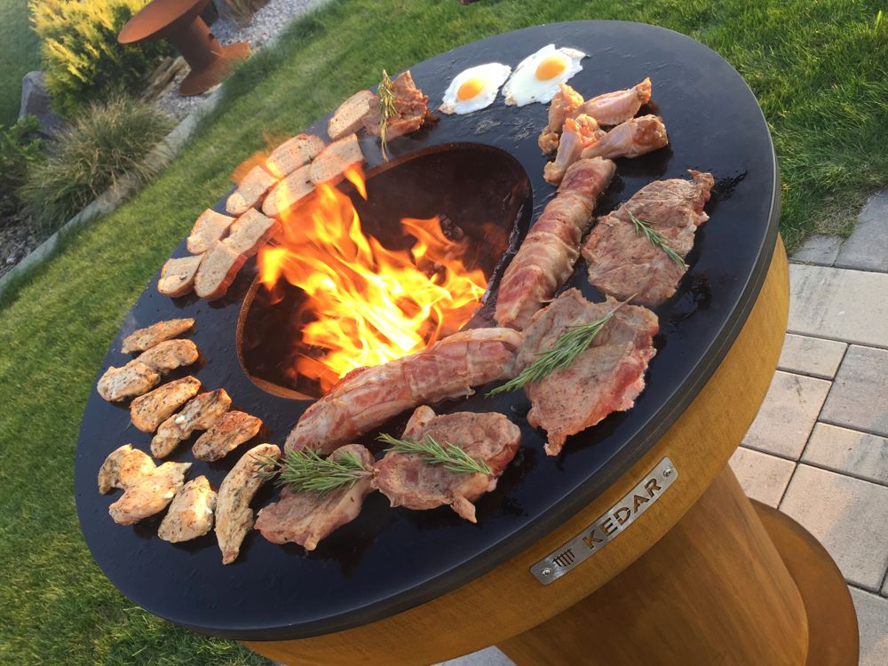 KEDAR Prim na zahradě Plancha gril